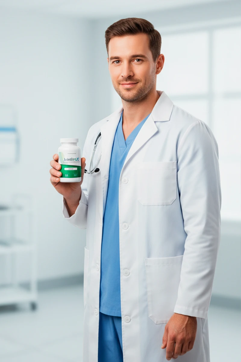 Health professional in a white coat